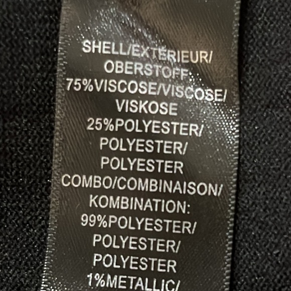 Adrianna Papell longsleeved black sweater/top, ribbed knit, size large - Picture 6 of 7